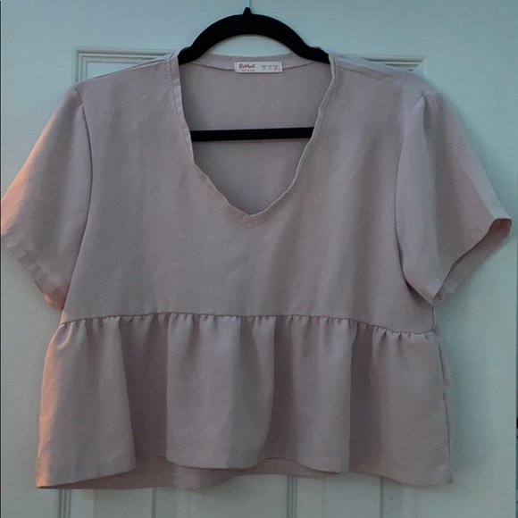 Pink flowy boxy crop top - Picture 1 of 1